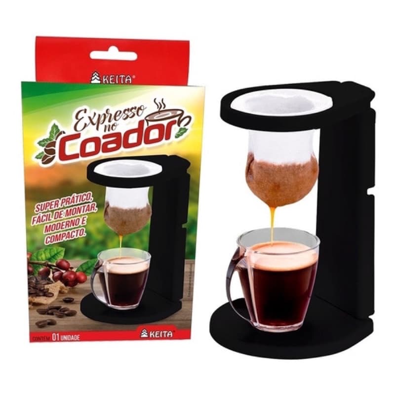 Coador Café Individual com suporte Passador Filtro Pano Keita ( enviou  imediato ).