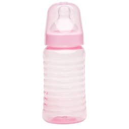 Mamadeira Big Clean 340ml Ortodôntica Rosa Lolly