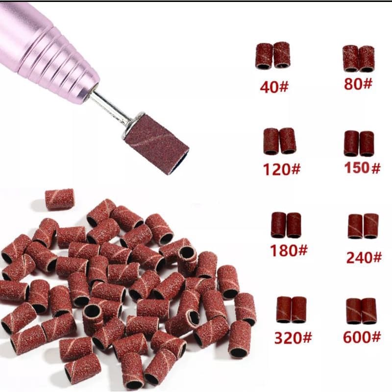 Kit Com 10 Lixas  + 1 Tambor Para Micro Retifica Dremel E Similares