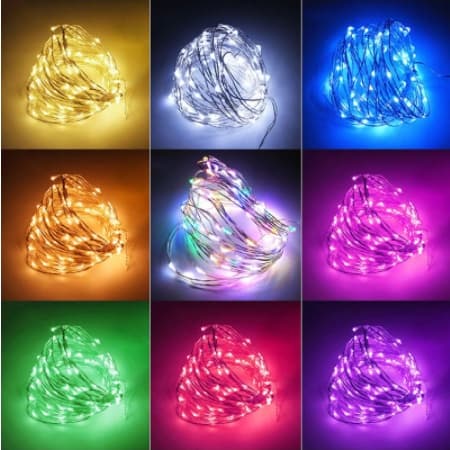 1M  LED Luz de Fada Pisca Pilha Fio De Fada Cobre Com Luzes Led Fita Fio