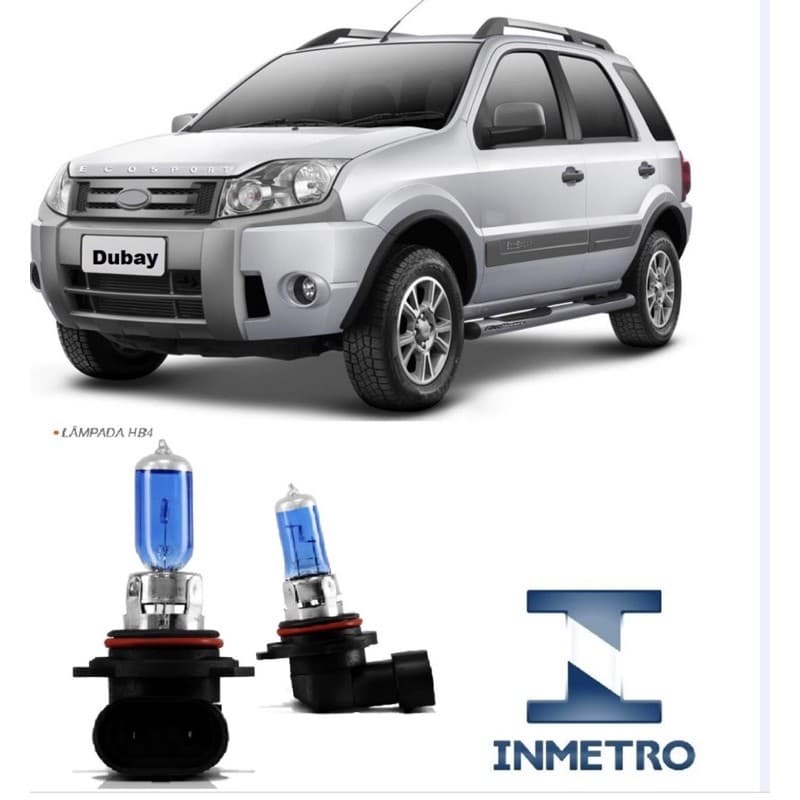 Kit Lampada Farol Milha/neblina Super Branca Ecosport