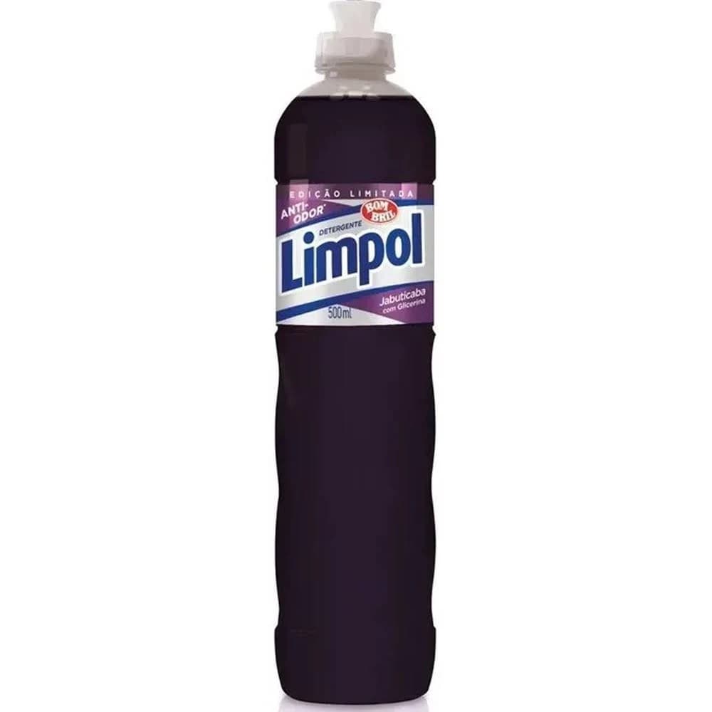 1Detergente Limpol Jabuticaba Líquido Em Squeeze 500 ml