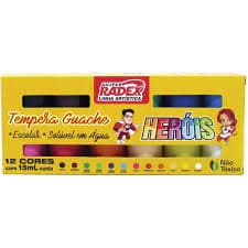 Tinta Guache 12 cores Radex
