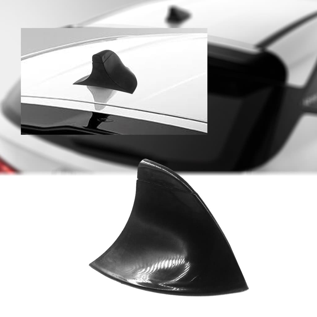 Antena Shark Tubarão Decorativa Cor Preta Universal Todos os Carros