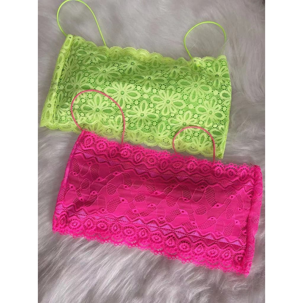 top cropped de renda com bojo e alcinha