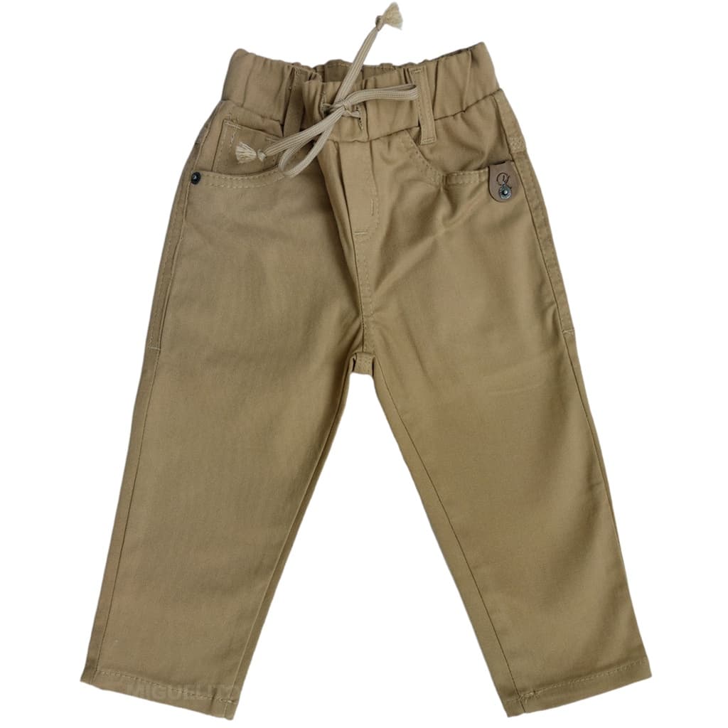 Calça Sarja Caqui Masculina Infantil C Elastano Varias Cores Pronta Entrega