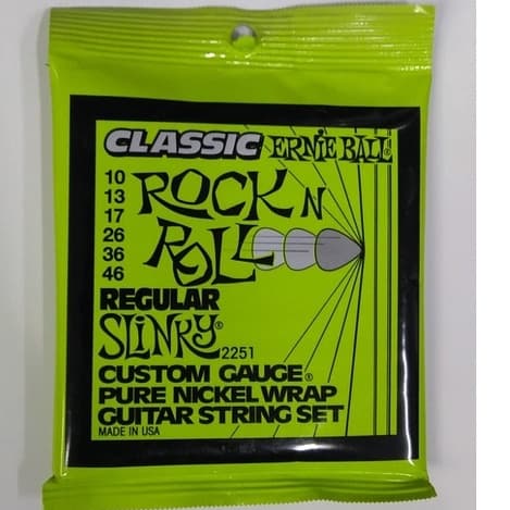 Encordoamento de Guitarra Slinky regular 0.10