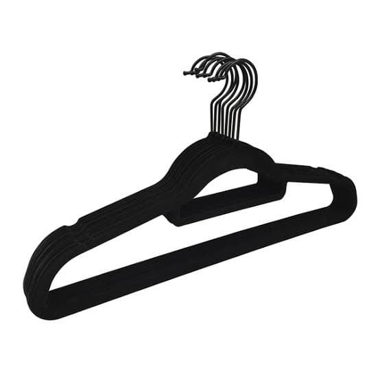 Kit 20 Cabides De Veludo Slim Antideslizante Para Roupas 42cm