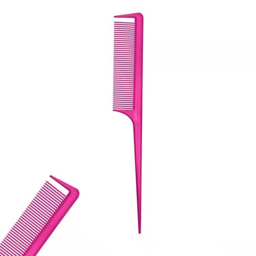 Pente Profissional Color Wind 180° Com Dente Separador De Mecha Rosa
