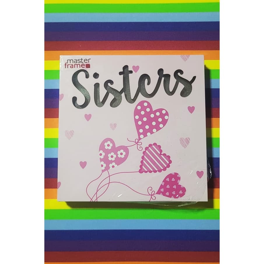 Placa Led Quadro Decorativo Sisters Iluminado a Pilha.