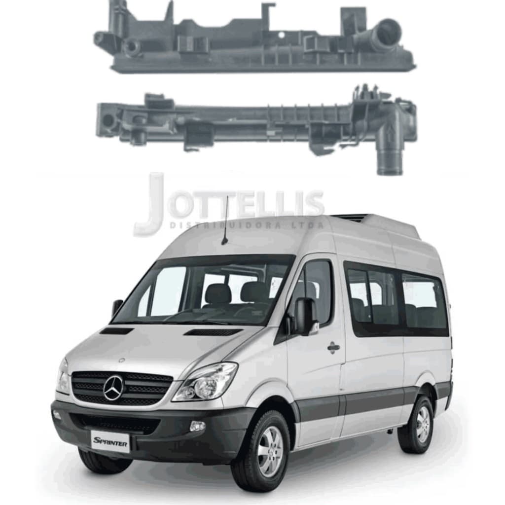 Caixa lateral do Radiador Sprinter 311/413/415/515 Cdi 2.2l Om 65
