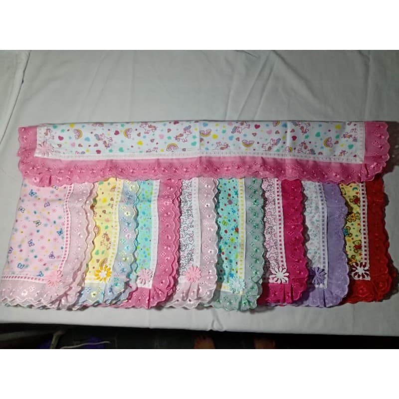 Kit 6 mantas (Menino/Menina) com acabamento bico de lase