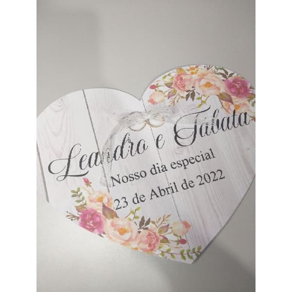 Placa porta Aliança casamento