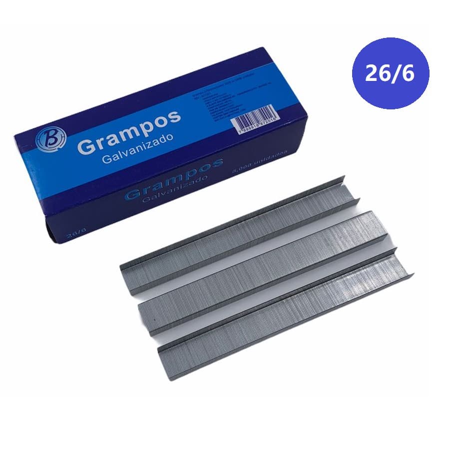 Grampo P/ Grampeador 26/6 5000 unidades