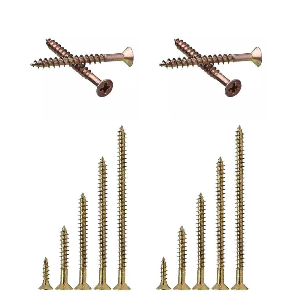 Kit 800 Parafusos Para Uso Em Moveis Marcenaria Madeira Chipboard Planejados Mdf