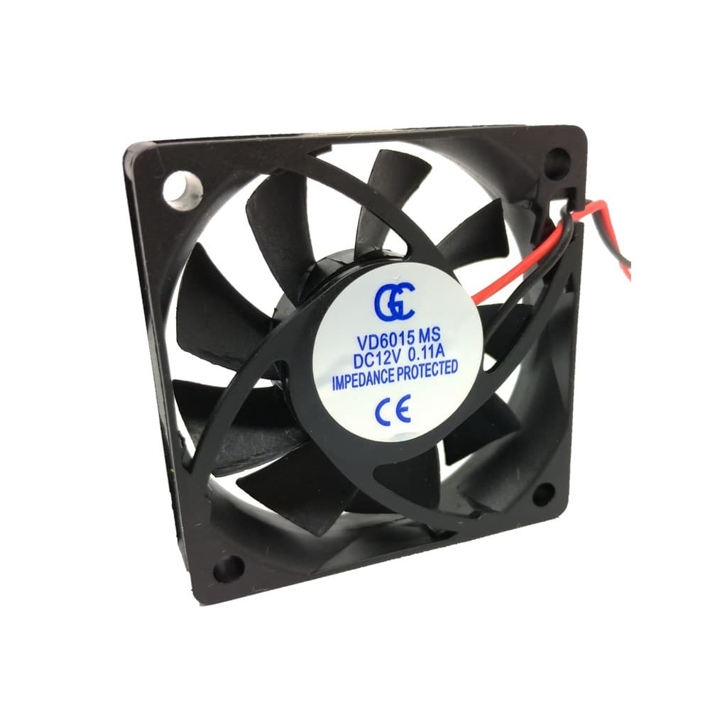 Micro Ventilador 60x60x15 12V Cooler Fan Ventoinha 60x60x15mm 12V 6X6x1,5cm