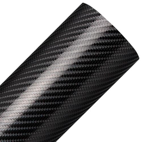 Adesivo Fibra De Carbono Preto 4D Envelopamento Fibra De Carbono 4D Carro Moto Móveis Vinil