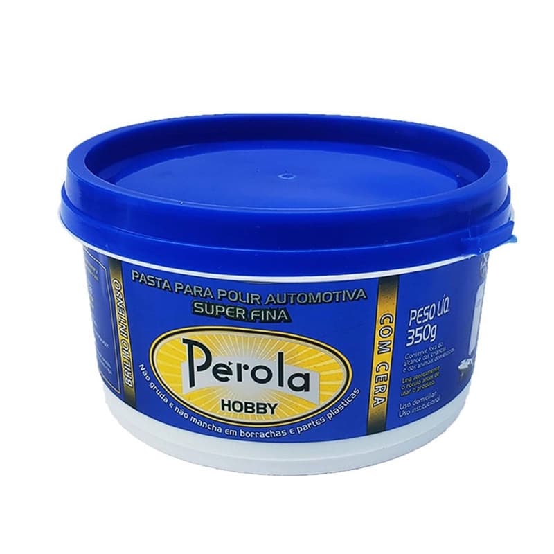 Massa Polir Hobby Com Cera Base Água 350g Pérola