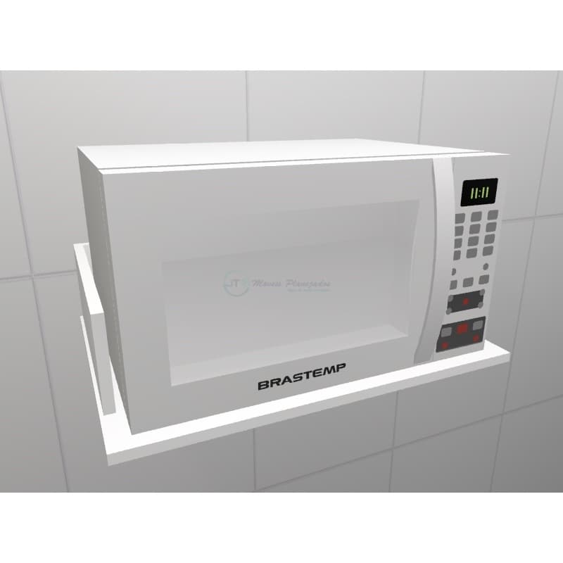 Nicho Suporte Microondas  Forno 55 Cm Externo Mdf impressora