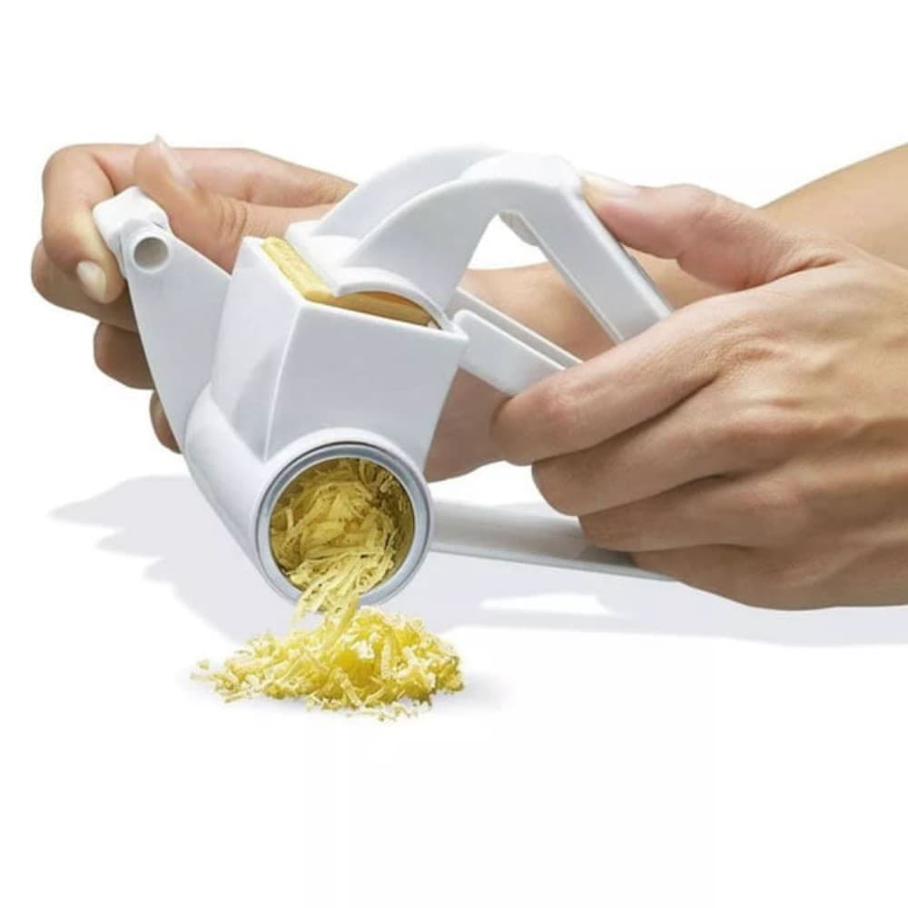 Ralador Manual Para Queijo Tipo Manivela Com Lâmina Em Inox