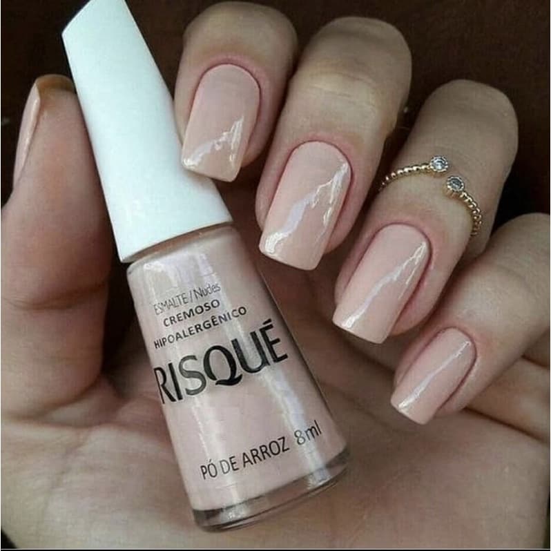 Esmalte Risqué Pó De Arroz Cremoso - Hipoalergênico 8ml
