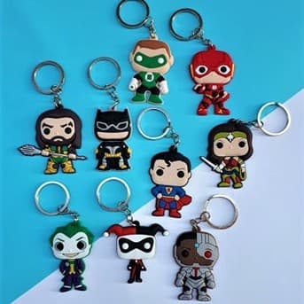 Chaveiro Emborrachado Super Heróis Personagens Geek Desenhos Filmes Séries