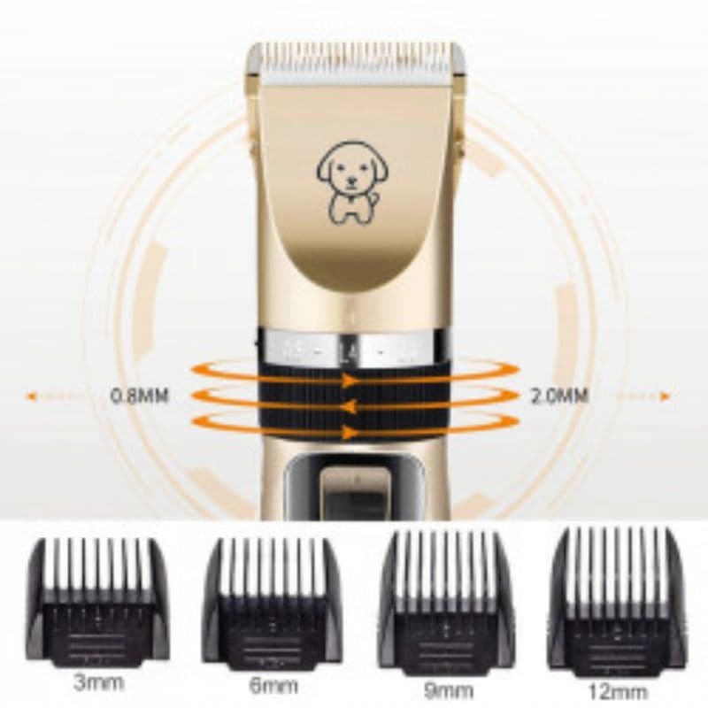 Máquina de tosa elétrica para cortar pelos de animais de estimação, cães, gato, kit - Recarregavel
