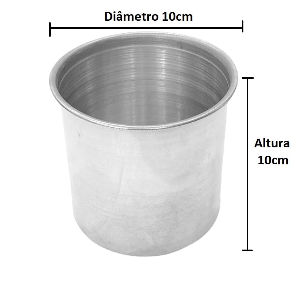 Forma Assadeira Bolo Torta Redonda Alta 10cm Em Alumínio