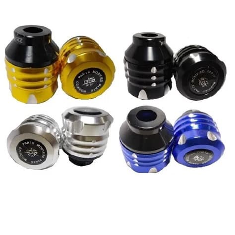 Par de Slider Traseiro Universal Protetor de Garfo de Alumínio para Moto