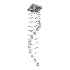 Lustre Espiral De Cristal Legítimo K9, Led Incluso