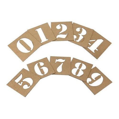 Numeros Molde Para Pintar 20x 20 Cm Cada - são10 Peças 0 Ao 10