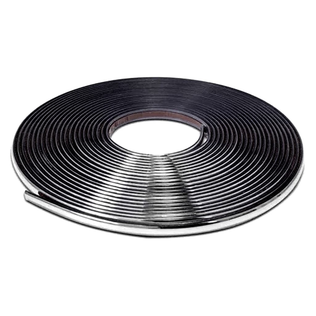 Friso Cromado 10mm Parachoque Grade Porta Universal Rolo 10m Imperdível