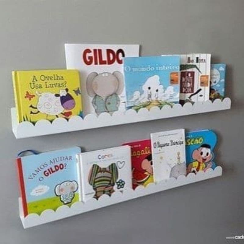 kit 3 Prateleira Nicho Mdf Decoração De Ambientes Livro Revista Infantil E Quarto De Bebê