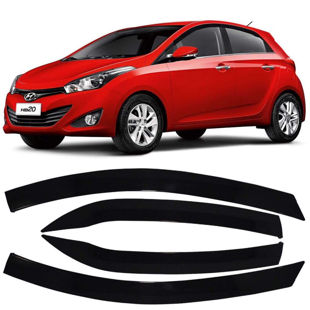Calha De Chuva: HB20 Hatch e HB20X - 4P (2013 a 2019) DEFLETOR Ref: 12008