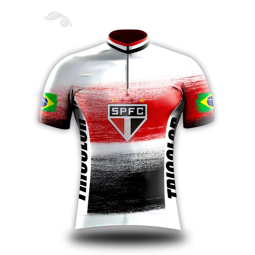 Camisa Camiseta Ciclismo mtb torcedor tricolor personalizada mc