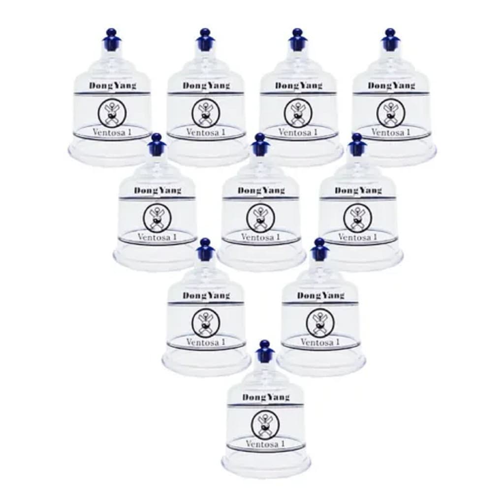 Kit 10 Copos Para Ventosa de Acrílico na Cor Azul - DONG YANG