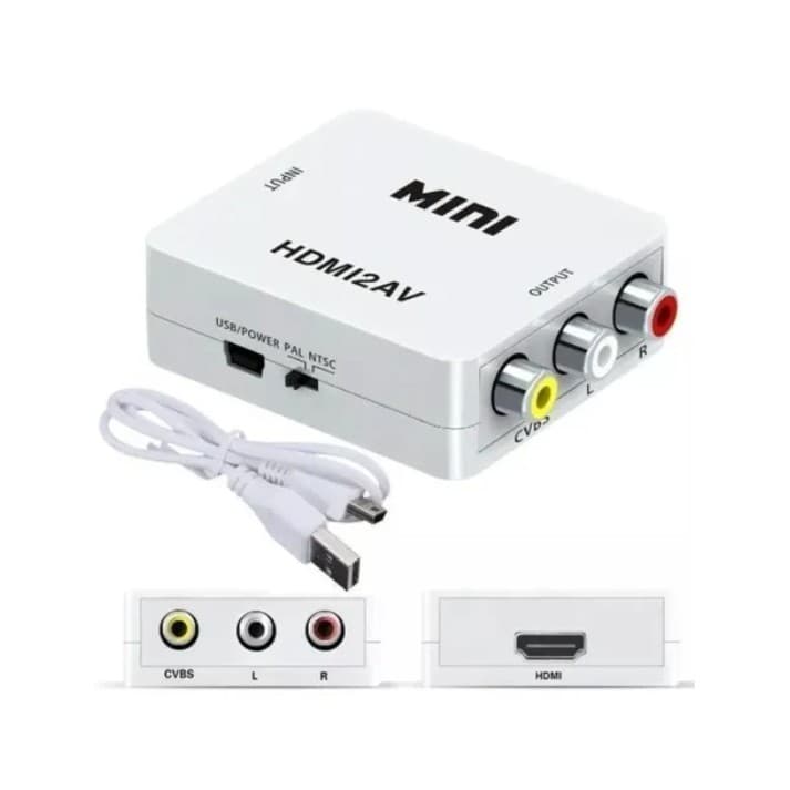 Mini Conversor Hd Vídeo Hdmi X Av Rca - Hdmi2av X AV2-VGA