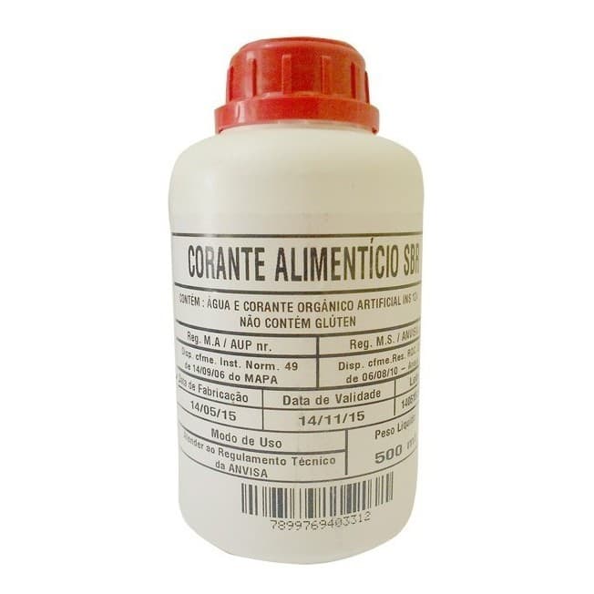 Corante Alimentício Vermelho Carne 4 Unidades