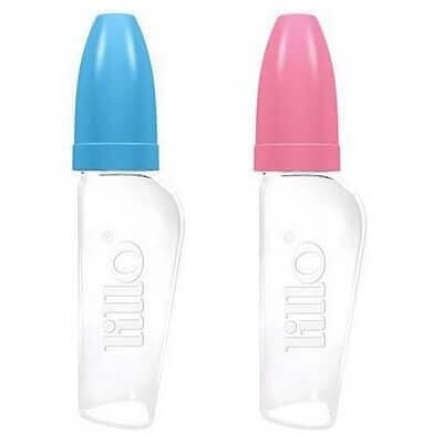 Mamadeira Chuquinha Lillo Lisa 50ml Bico Silicone Azul Rosa