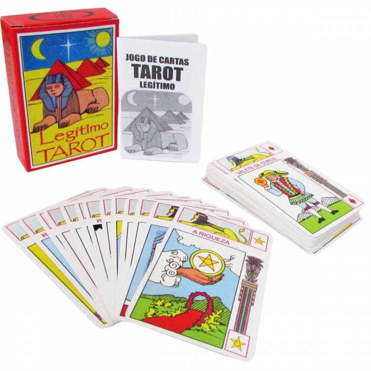 Baralho Legítimo Tarot Egipcio - 40 Cartas + Livro
