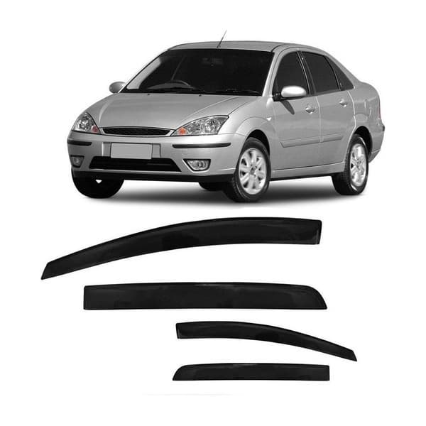 Calha De Chuva /defletor 4portas Focus Hatch/sedan 2001 Ate 2009 10014a