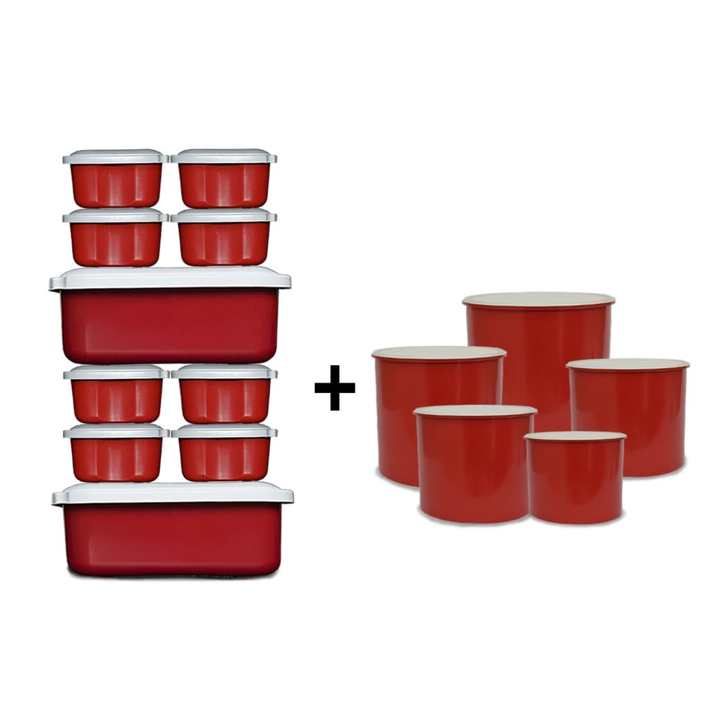 Kit Mantimento  5 Peças Mantimento  + Kit 10 Potes Melhor Custo Beneficio