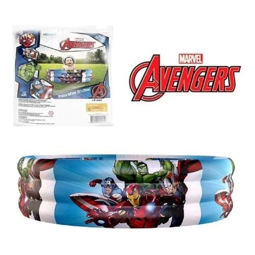 Piscina Inflável Vingadores 130l 97x20cm Avengers Heróis