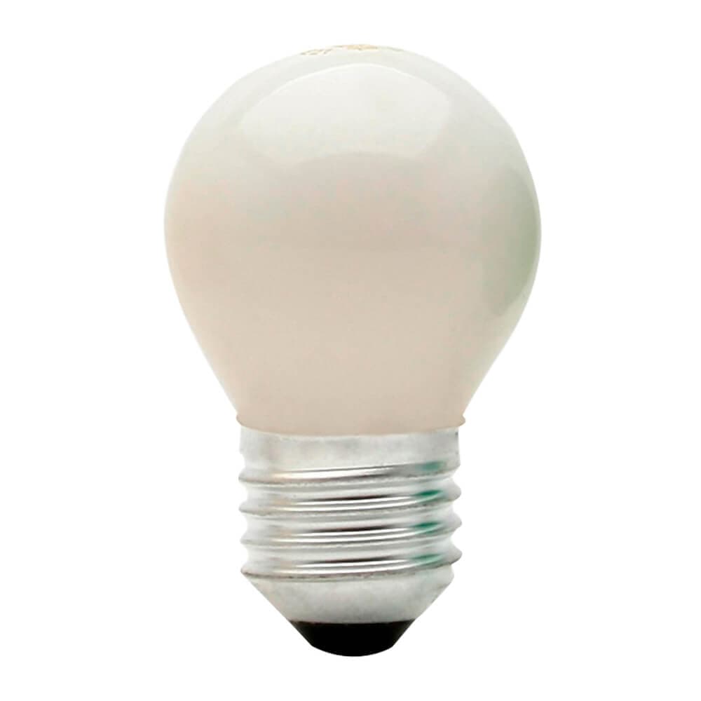 Lâmpada Bolinha Colorida Leitosa 15w 127v Brasfort