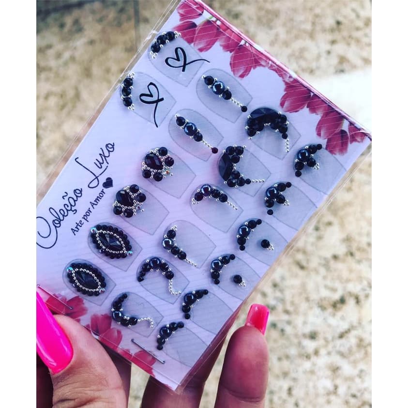 Joias de Unhas Luxo, adesivos de unha, decoração de unha , pedrarias de unhas (04)