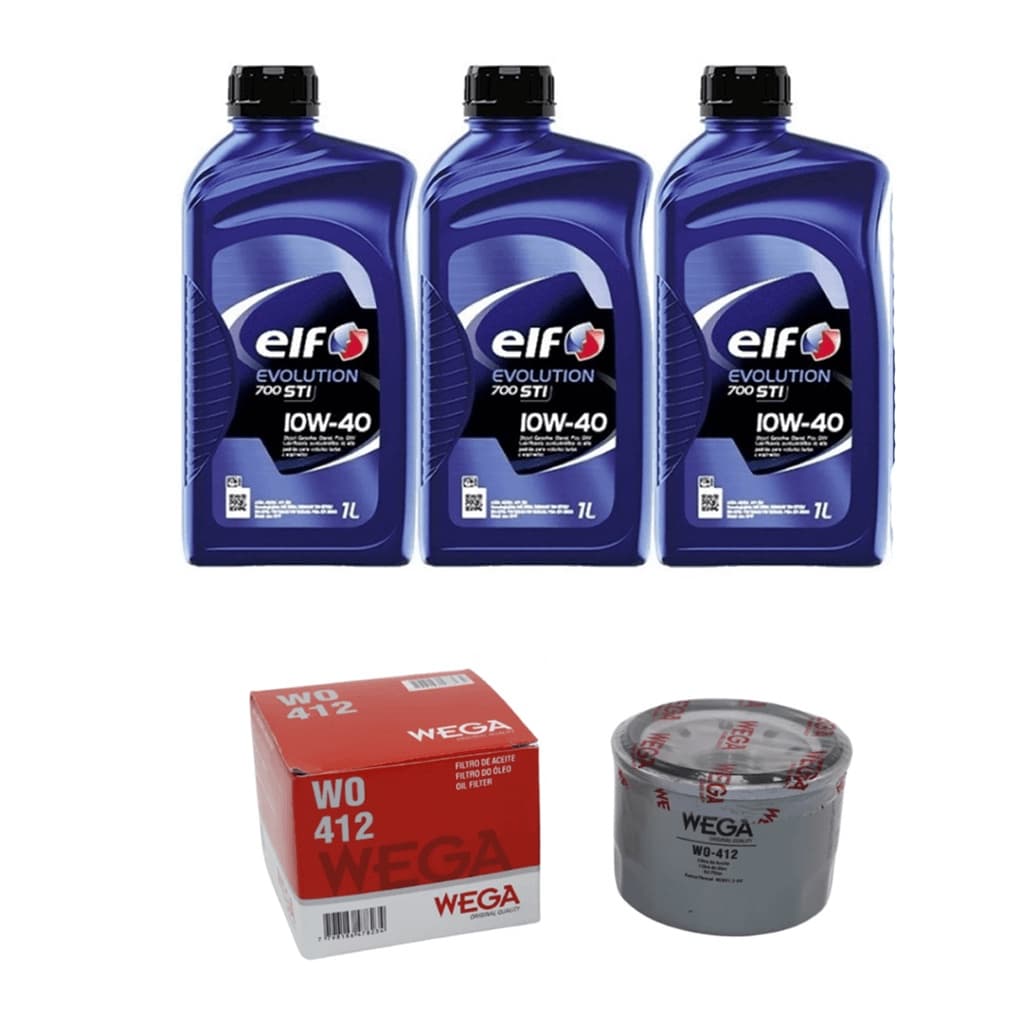 Kit Filtro Troca De Óleo Renault Kwid 1.0 12v 3cil Elf 10w40
