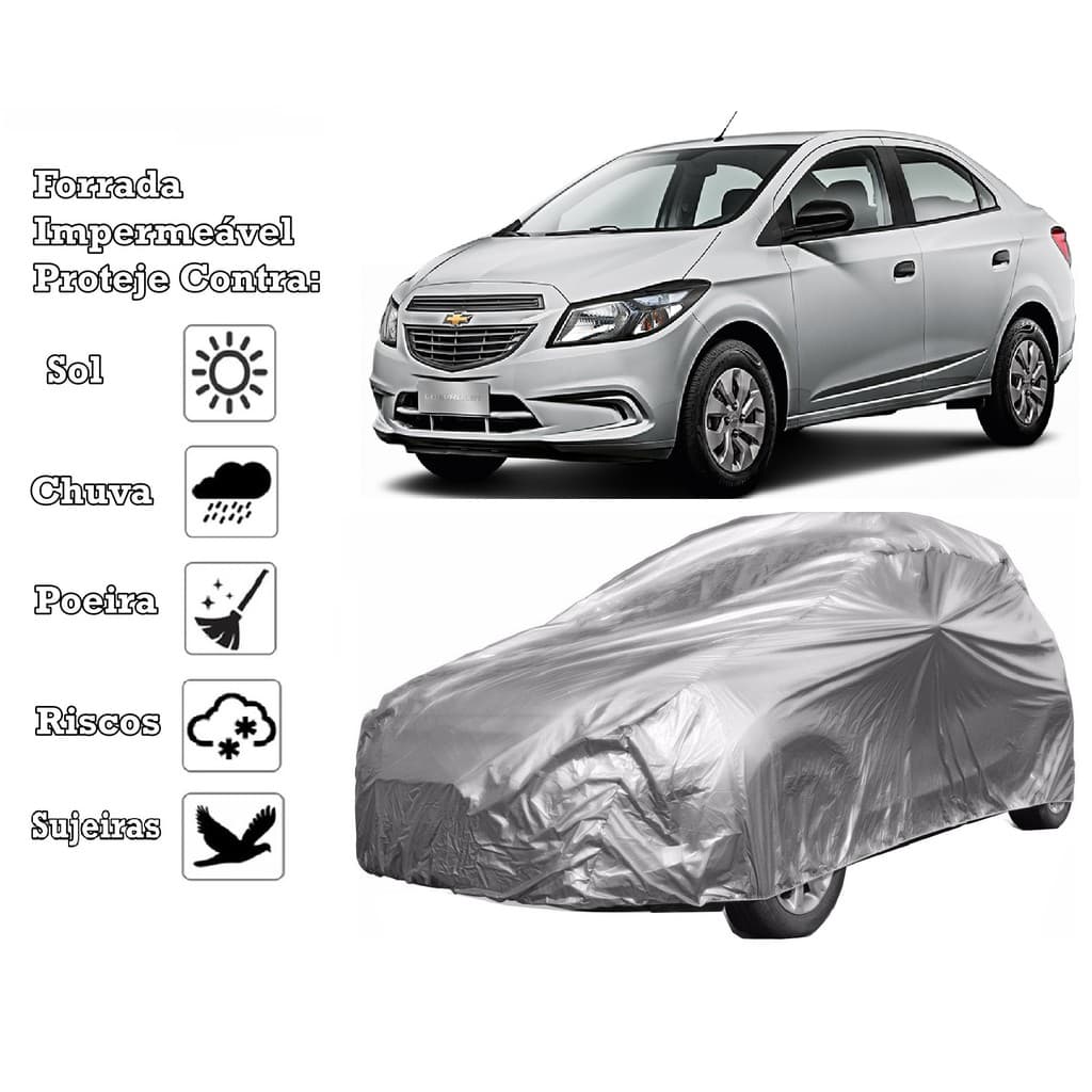 Capa Cobrir Carro Chevrolet Prisma Forrada e 100% Impermeável