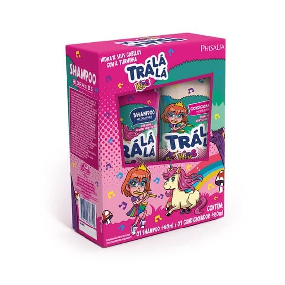 Kit Shampoo E Condicionador Infantil  Hidrakids Tra La La 480ml