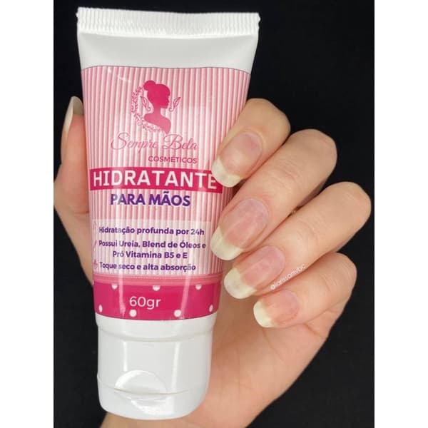 Creme Hidratante para mãos e cutículas Sempre Bela 60gr| Vegano