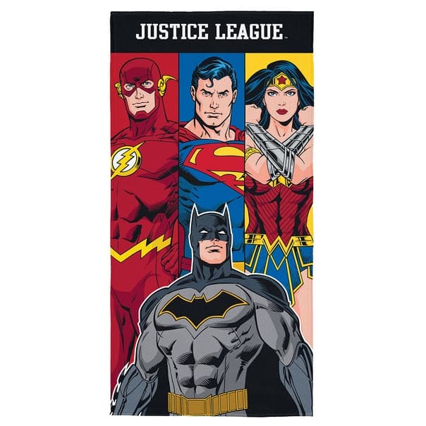 Toalha Liga Da Justiça praia banho lepper grande mulher maravilha batman flexa super homem